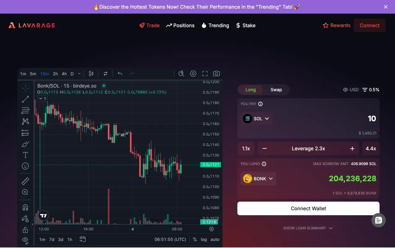 Lavarage DApp